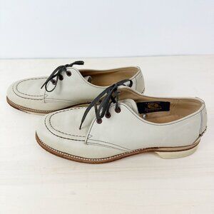 Vintage Brunswick Imperial Bowling Shoes Leather Women's Taupe 7 Right Hand